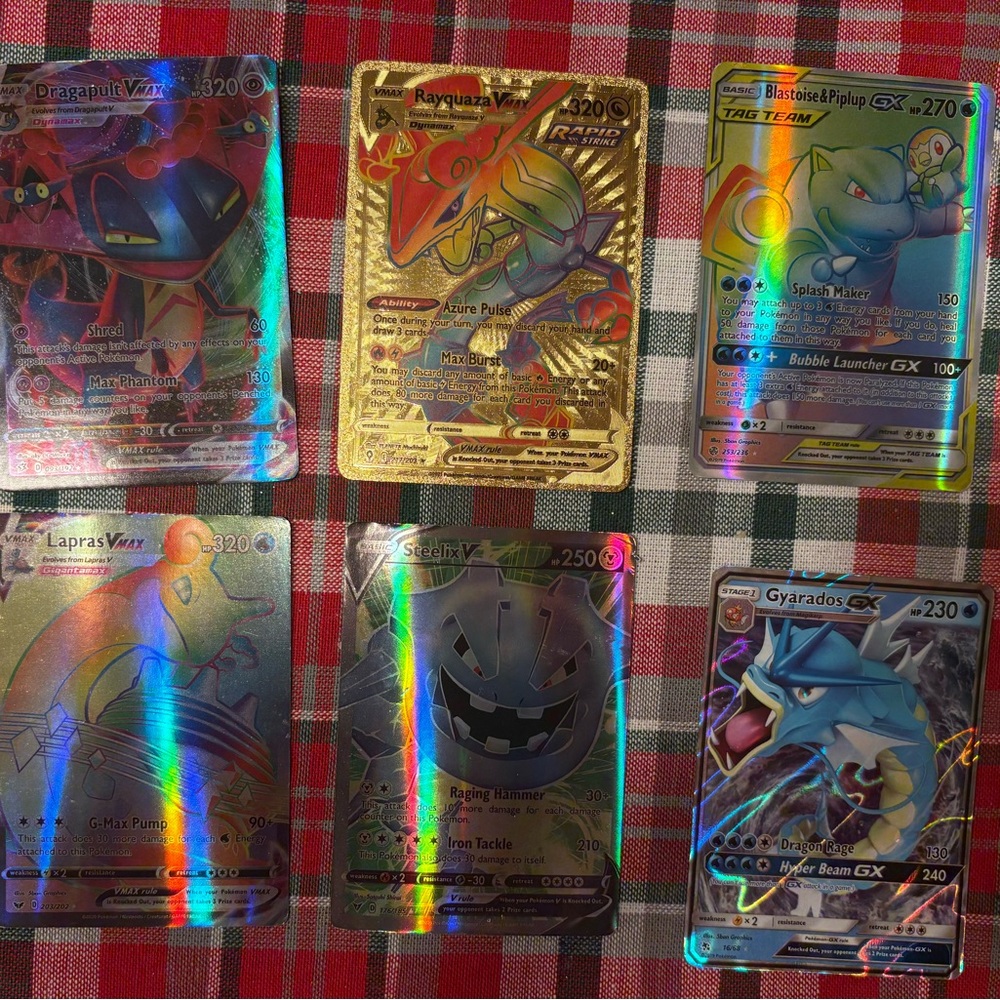 Pokemon VMAX and GX Holographic Card Set
